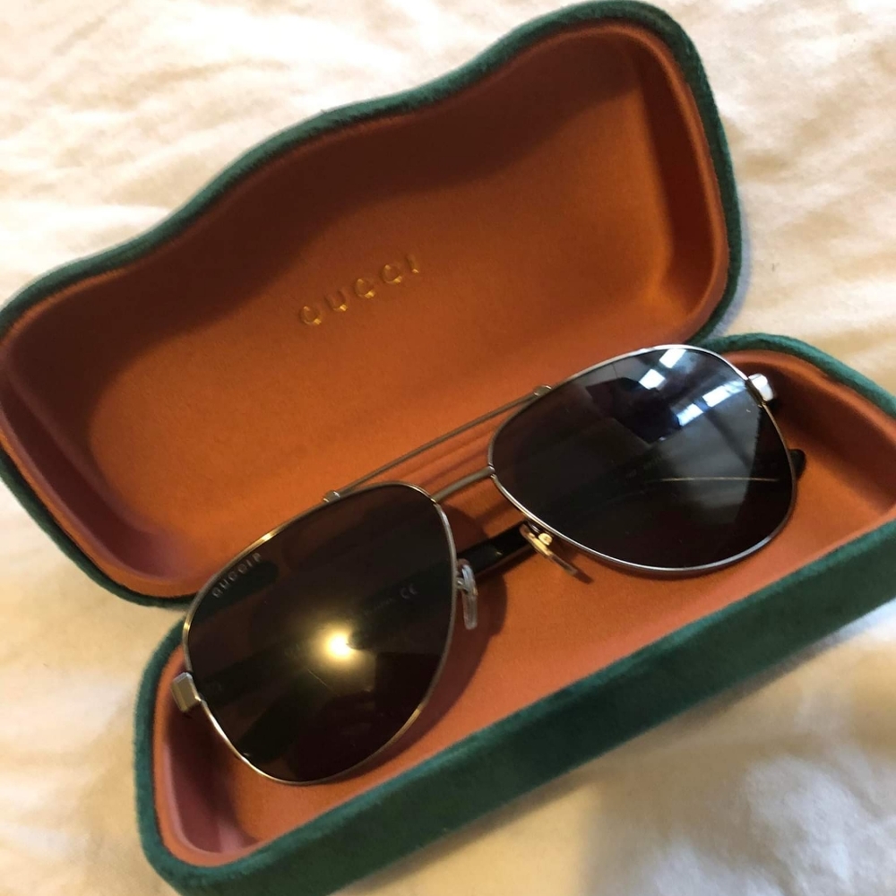 Gucci polarized aviator pilot sunglasses
